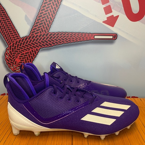 Adidas Adizero Scorch 2 SM “Purple” Cleats Size 13